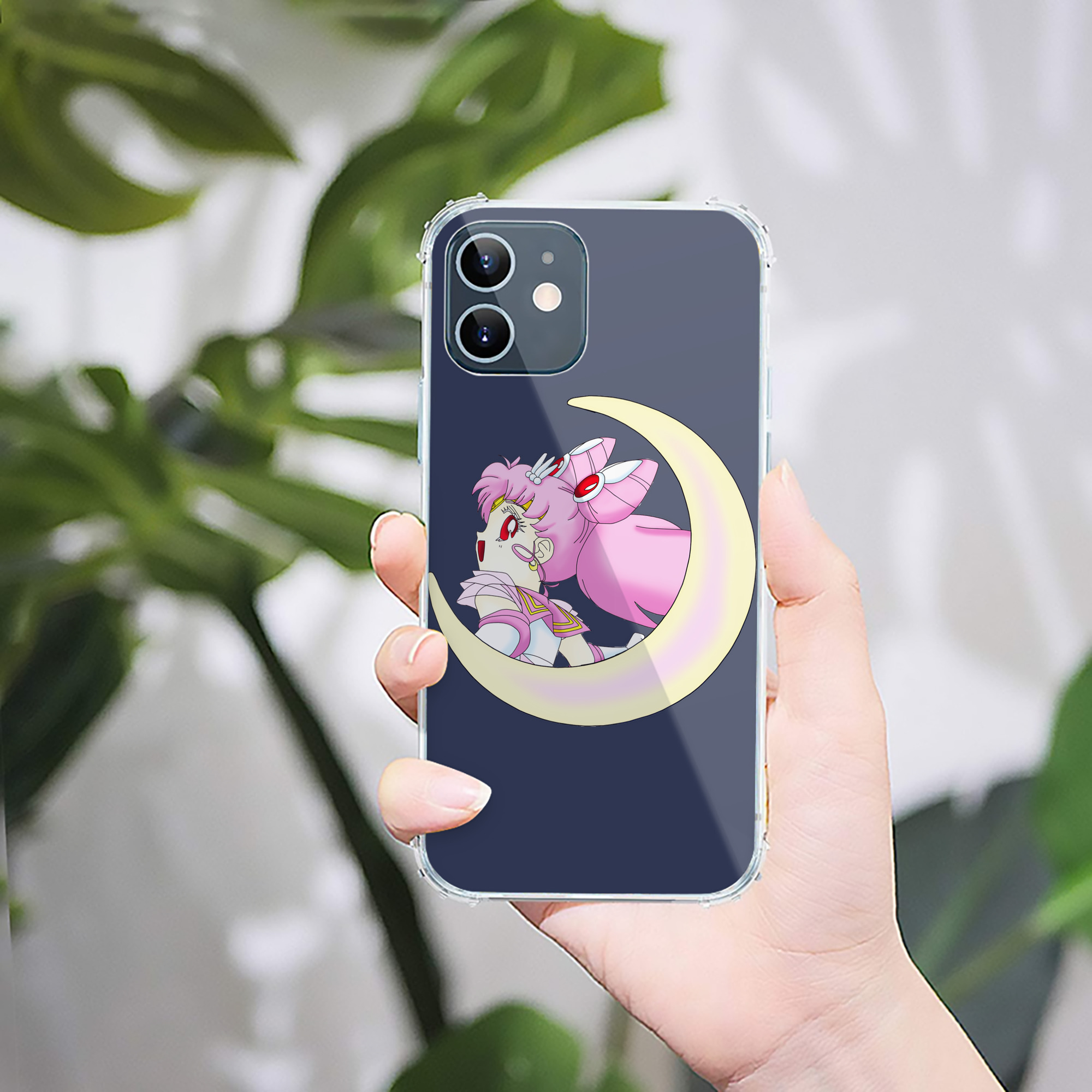 （画像用） 美少女戦士セーラームーン ちびうさ Sailor Moon Chibiusa Tsukino Usagi Small Lady Serenity 【iPhone 12シリーズ対応】透明スマホケース（クリアソフトケース）